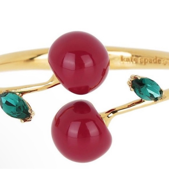 kate spade ♠️ “Ma Cherie” Jeweled Hinged Cuff Bracelet - NWT - Picture 4 of 5